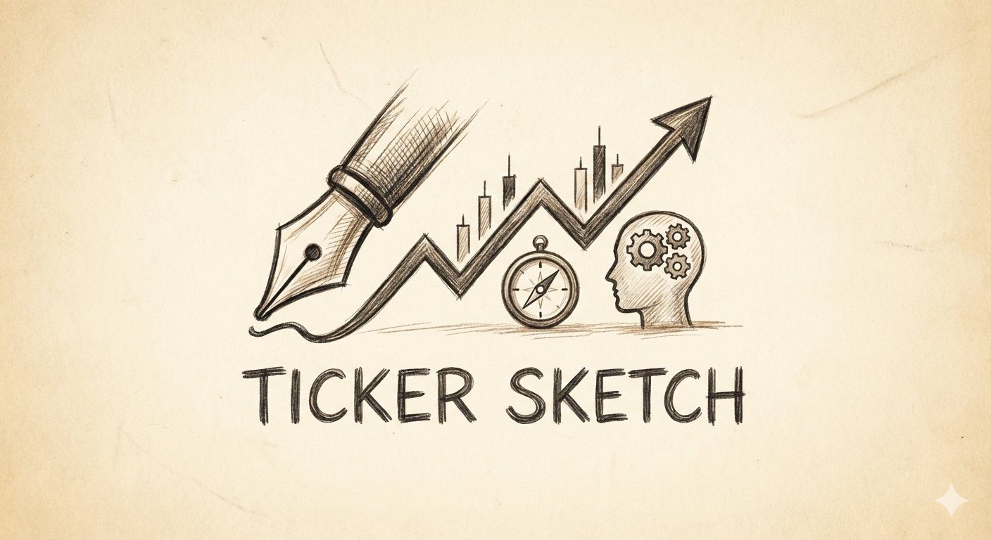 Ticker Sketch Logo